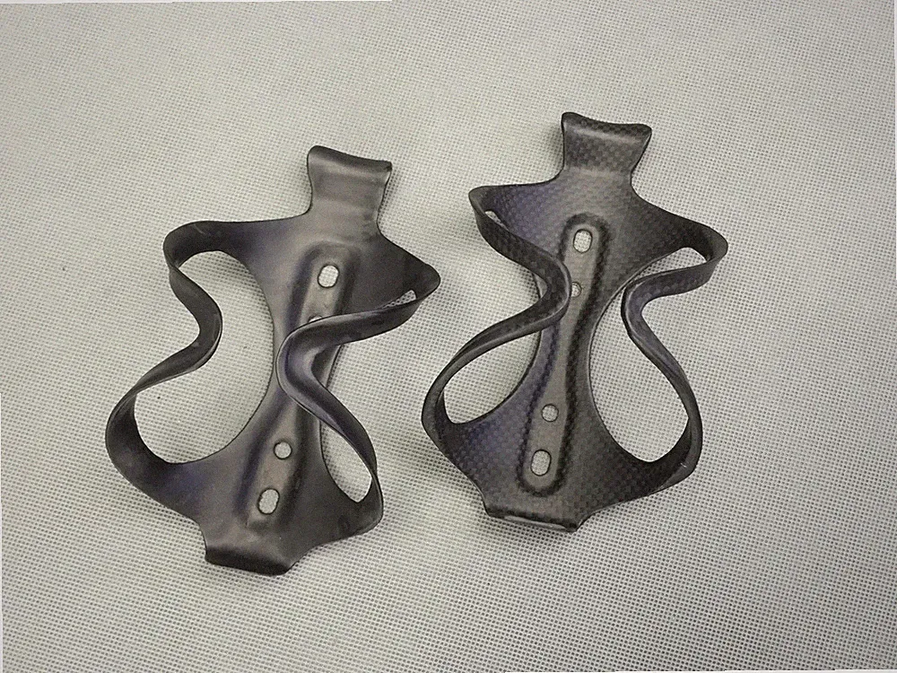 2 Piece Full Carbon Bottle Holder MTB Road Bicycle Water Bottle Cage 3K/UD Matte