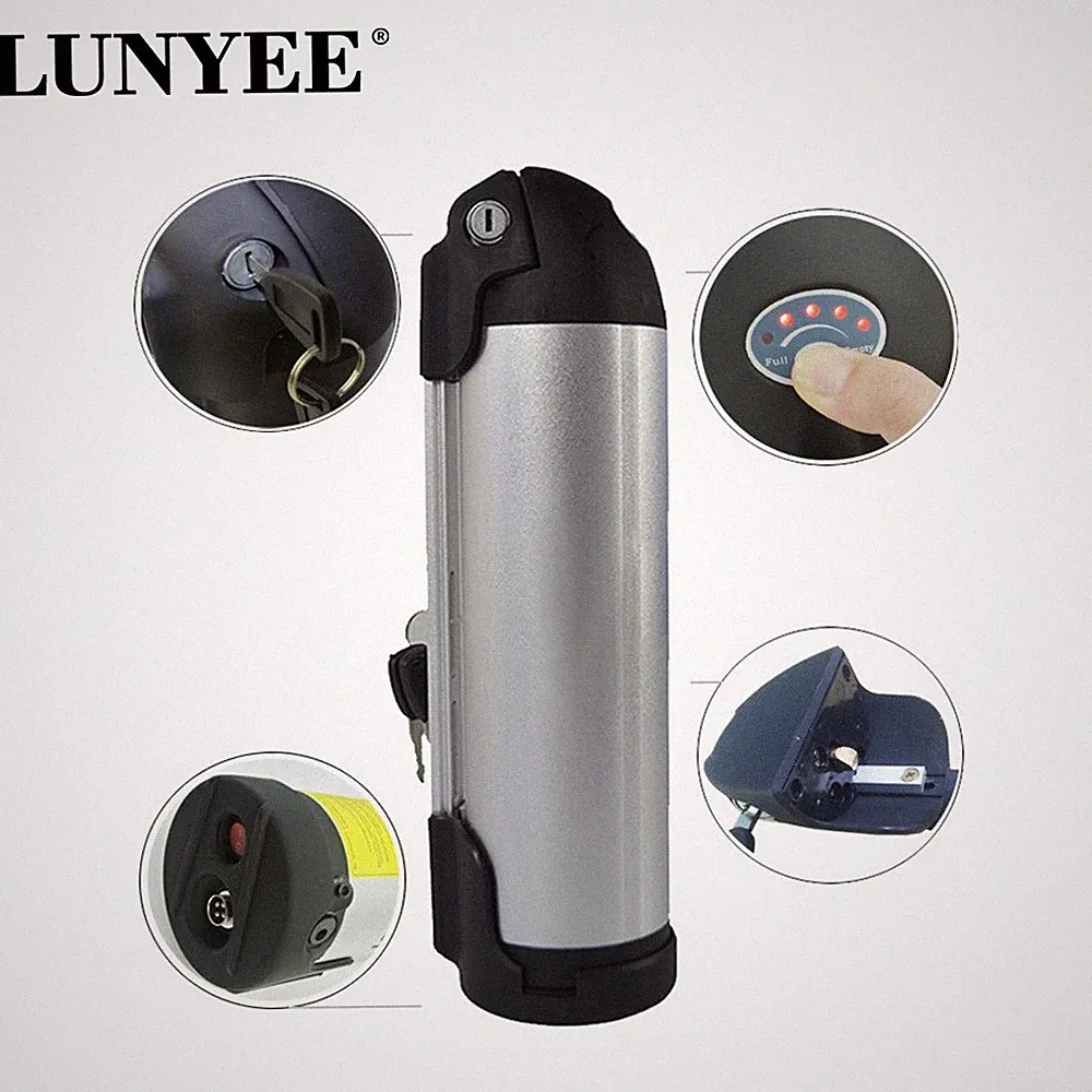 36-52V 10-18ah Electric Bicycle Water Bottle Battery For 200W-750W Motor
