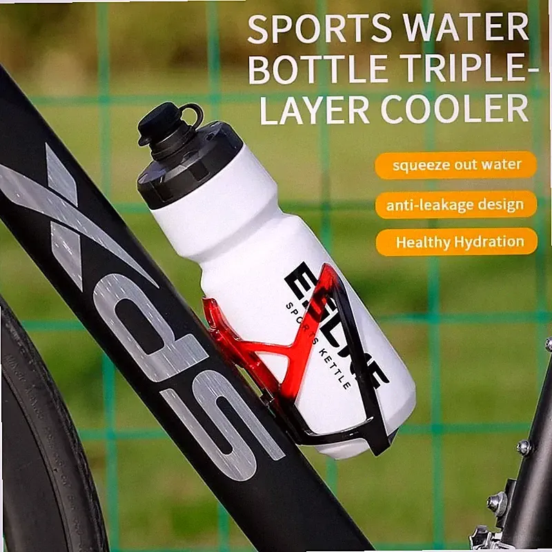 720ML Drinking Water Bottle Portable Road Bicycle Squeeze MTB Sports Dust Cover