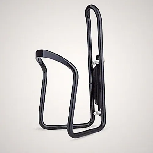 Aluminum Alloy Biking Bicycle Water Bottle Cage Holder, Cycling Bike black