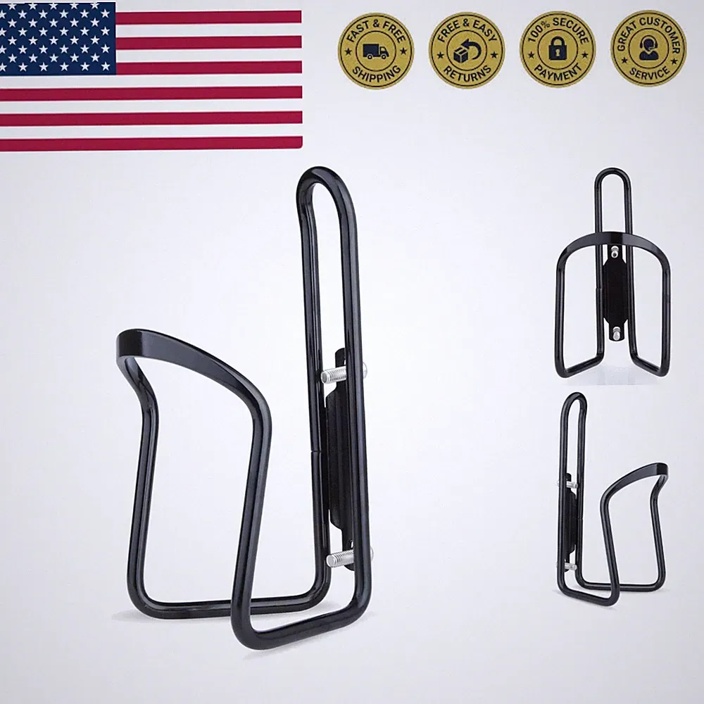Aluminum Alloy Biking Bicycle Water Bottle Cage Holder, Cycling Bike Water Bo...