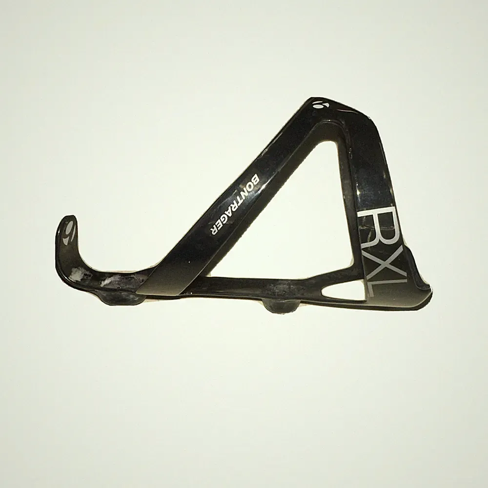 Gloss Black Trek Bontrager RXL Carbon Fiber Bike Bicycle Water Bottle Cage Light