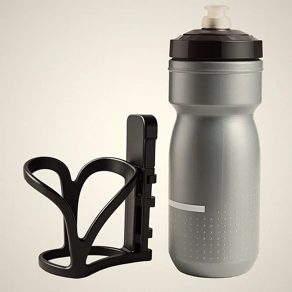 Insulated Bike Water Bottle with Bottle Holder, Screws not Included, Bicycle...