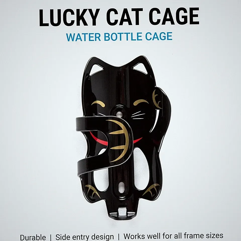 Lucky Cat Bottle Cage, Bicycle Water Bottle Cage, Portland Design Works