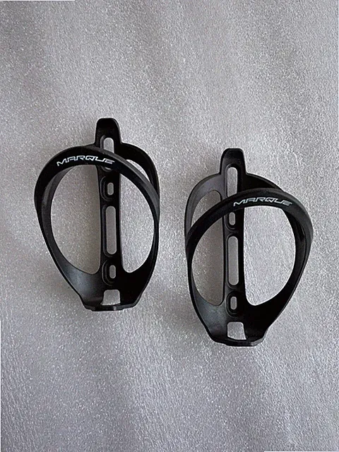 MARQUE Black Bike Water Bottle Holder Bicycle Cages. Pair.