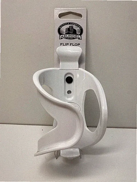 new Arundel Flip-Flop bicycle WATER BOTTLE CAGE White