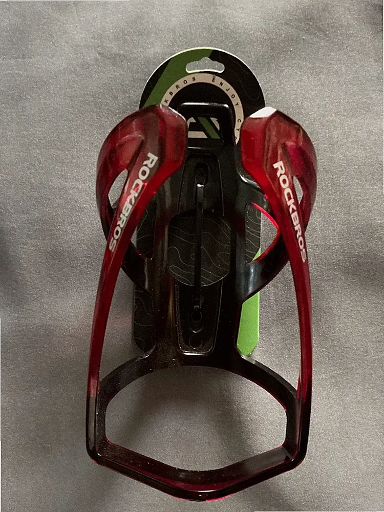 NEW Rock Bros Bicycle Bike Water Bottle Holder Red Cage Carrier