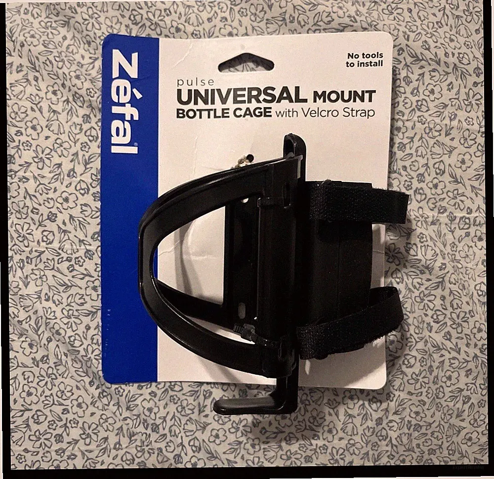 Pulse Water Bottle Cage Universal Loading MTB Road Hybrid Bike - Black Bicycle