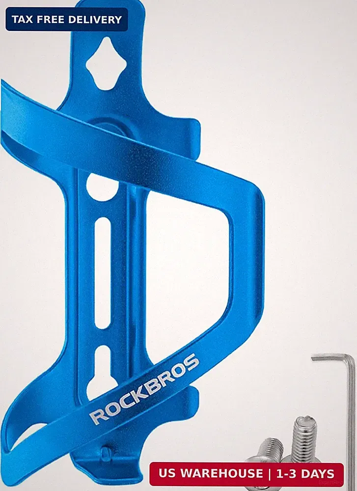 ROCKBROS Bike Water Bottle Holder Alloy Aluminum Bicycle Water Bottle Cage Brack