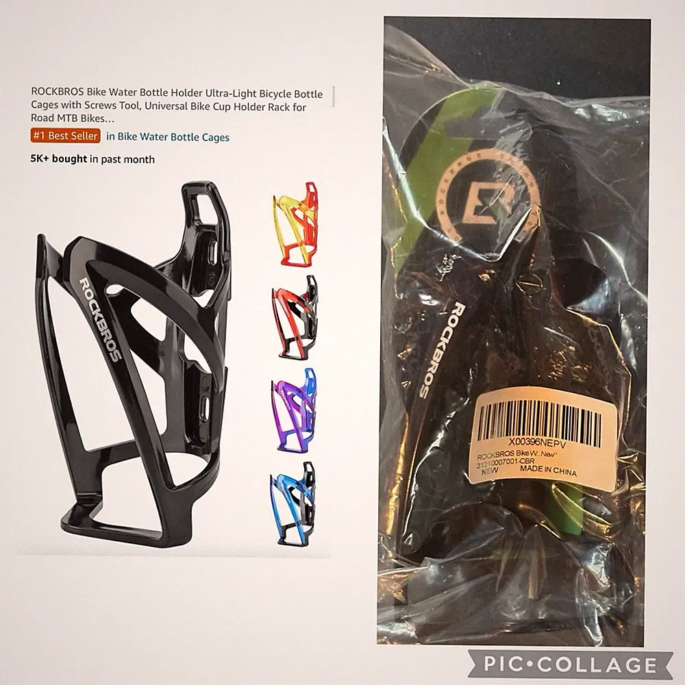 ROCKBROS Bike Water Bottle Holder Ultra-Light Bicycle Bottle Cages