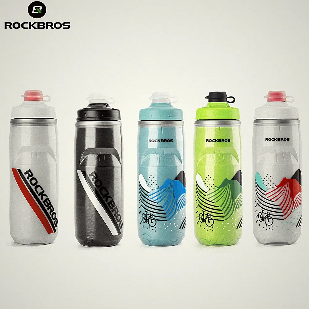 ROCKBROS Insulated Water Bottle Cycling Sports Bike Cold Kettle Gym Kettle 620ML