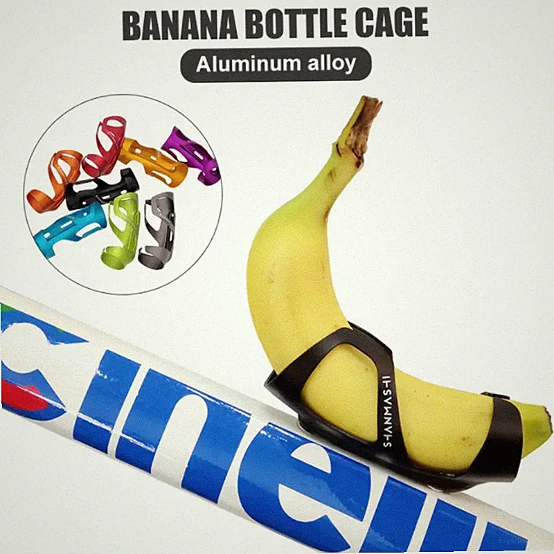 SMS Alloy Bicycle Banana Cage Holder MTB Road Bike Banana Water Bottle Cage