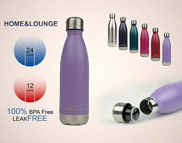 Stainless Steel Vacuum Insulated Water Bottle Sports Bicycle Car Gym 17 (oz)