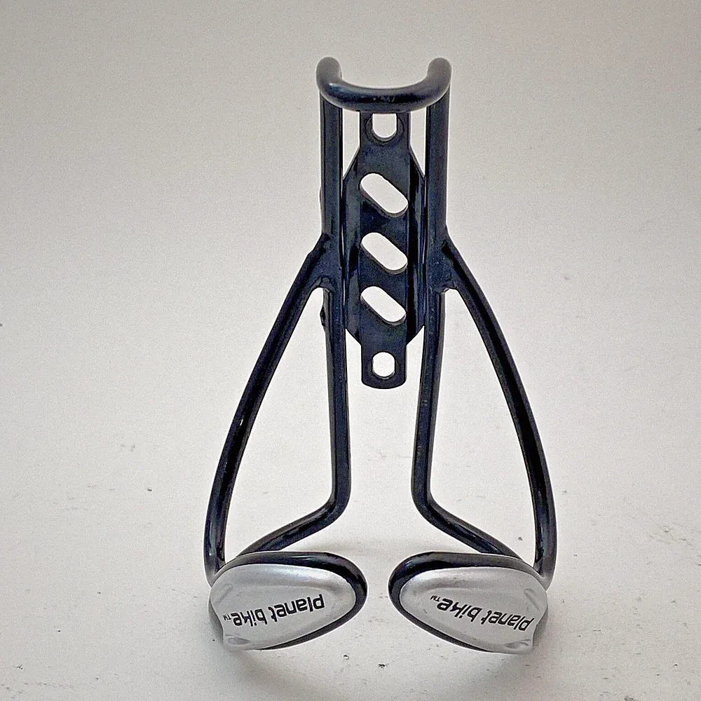 Vintage Bicycle Water Bottle Cage Black Planet Bike Alloy Road MTB A04