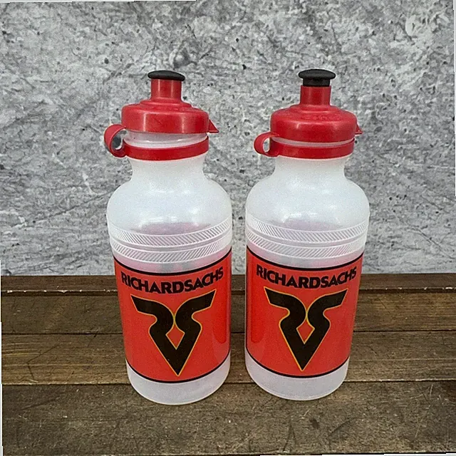 Vintage Richard Sachs Water Bottles Set Of 2 28oz Red Specialized Bike Cycling