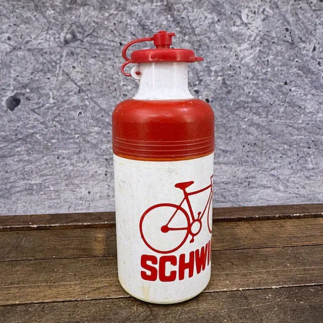 Vintage Schwinn Water Bottle 28oz White Red TA Isol 1970s France Bike Cycling