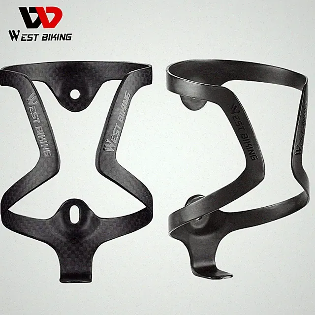 WEST BIKING Bicycle Water Bottle Cage Carbon Fiber Bike Black Bottle Holder 1pcs